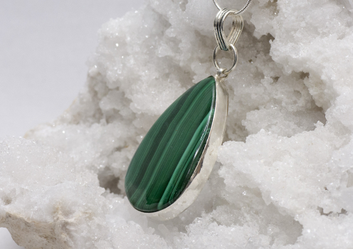 Malachite cabochon Congo no 10