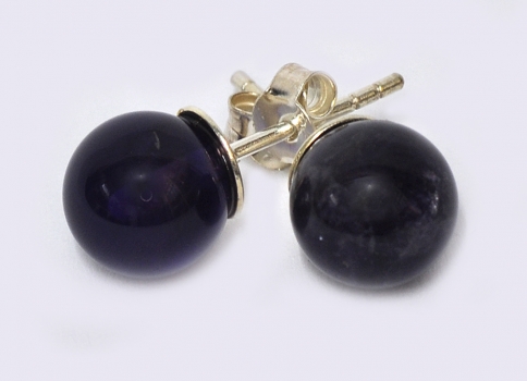 Ohrstecker Amethyst 8 mm