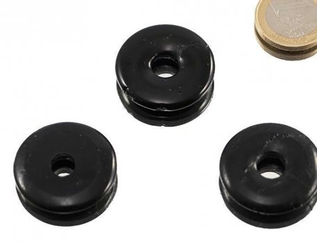 Donut 30 mm Turmalin schwarz (Schörl)