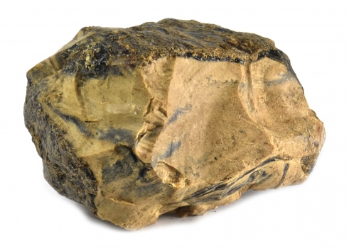 Wood Amber, blauer Bernstein mit Struktur Nr. 4, Sumatra, 445 Gramm