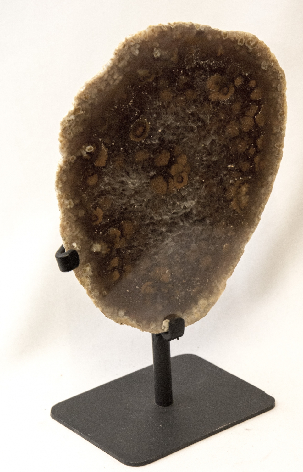 Achat-Geode auf Metallständer, Nr. 4