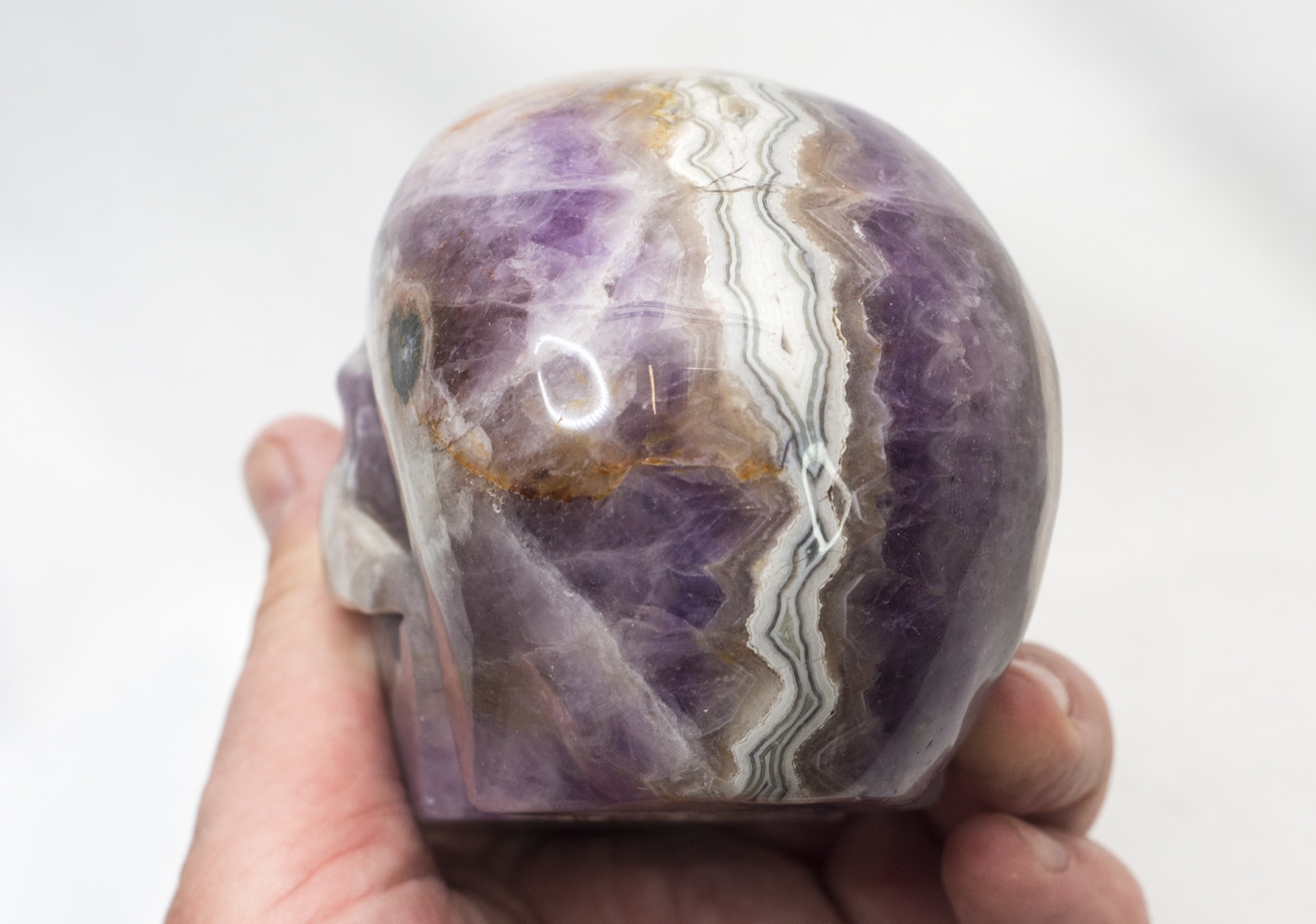 Kristallschädel, Skull Achat, 907 Gramm