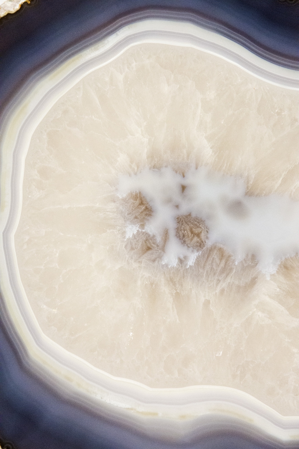 Achatscheibe XXL, Top-Qualität auf Metallständer