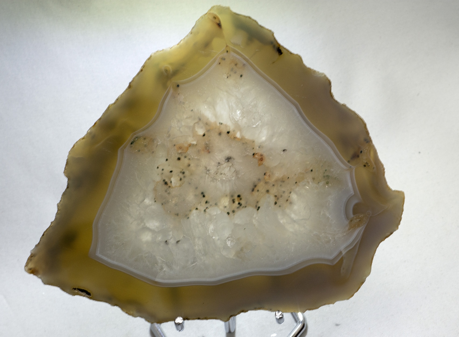 Achatscheibe XL, Top-Qualität natur 630 Gramm
