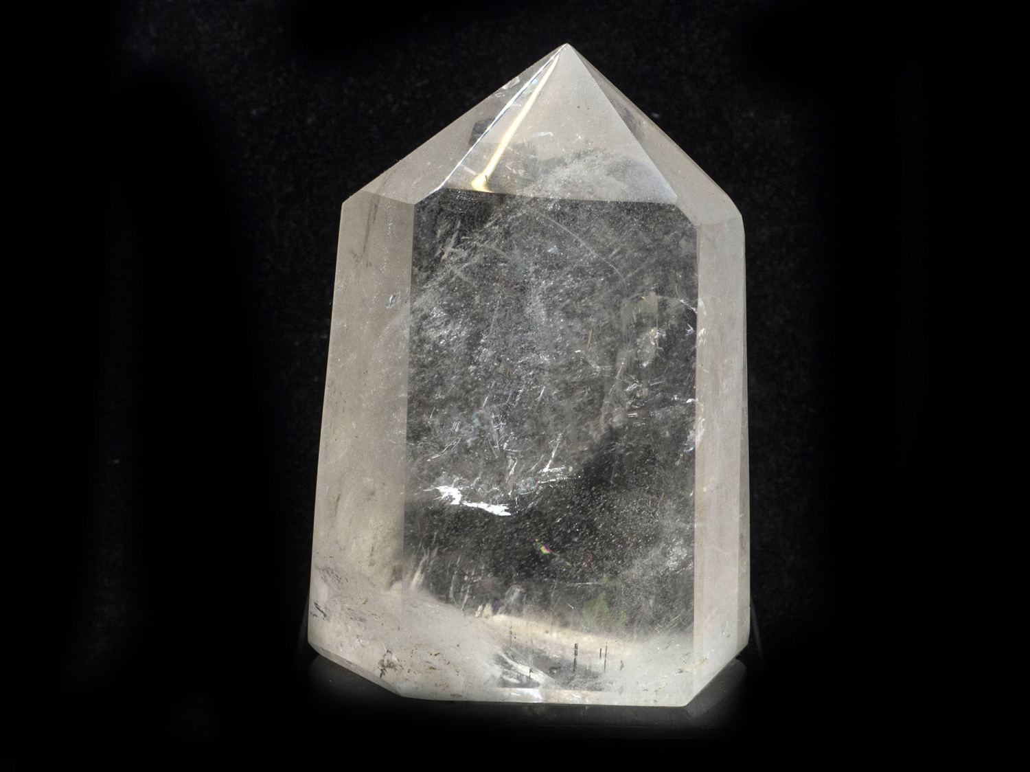 Rock crystal tip XL, all sides polished