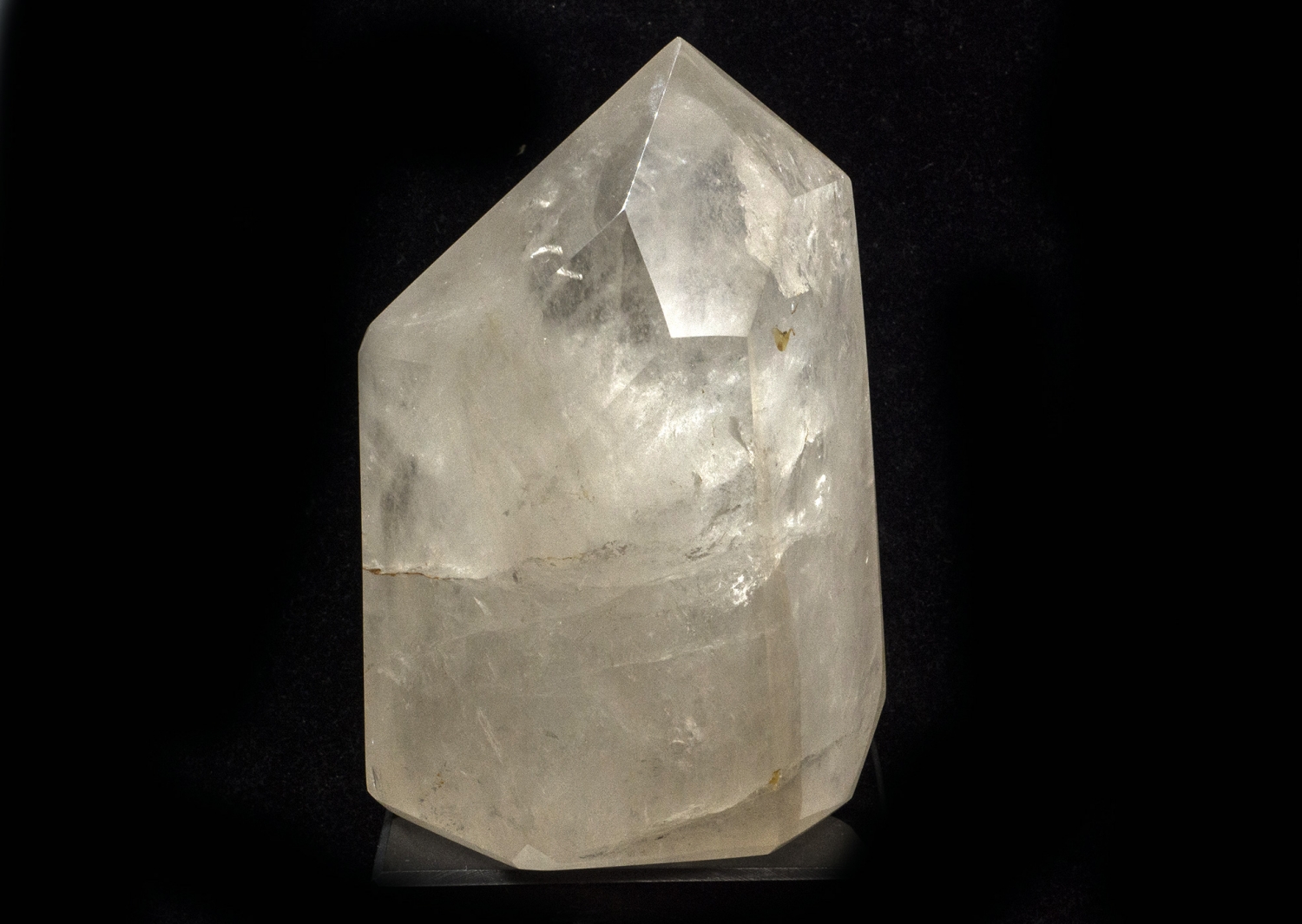 Rock crystal tip XL, all sides polished