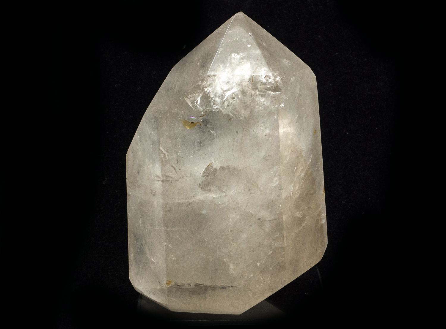 Rock crystal tip XL, all sides polished