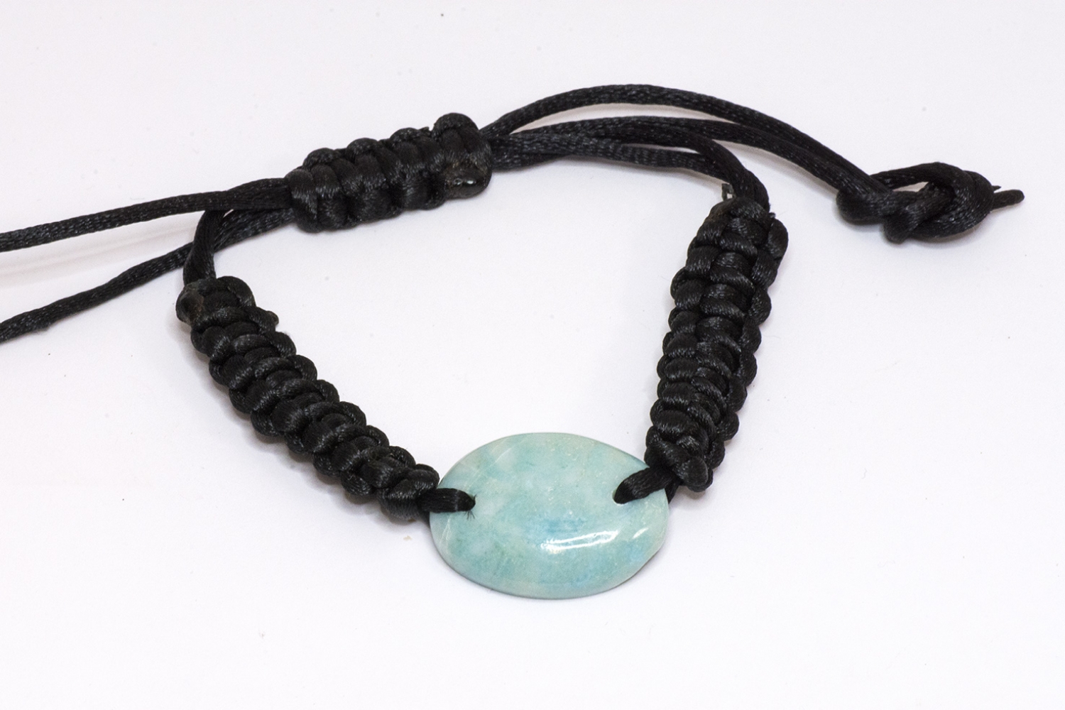 EVANGELINE Silver Larimar Bracelet – In The Pink