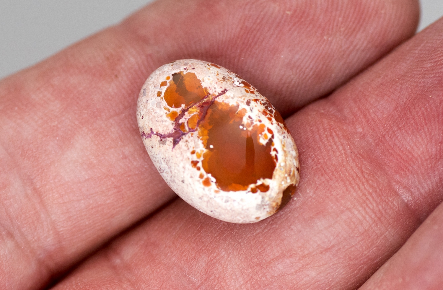 Mexikanischer Feueropal ca. 9,1 Carat Cabochon Nr. 1
