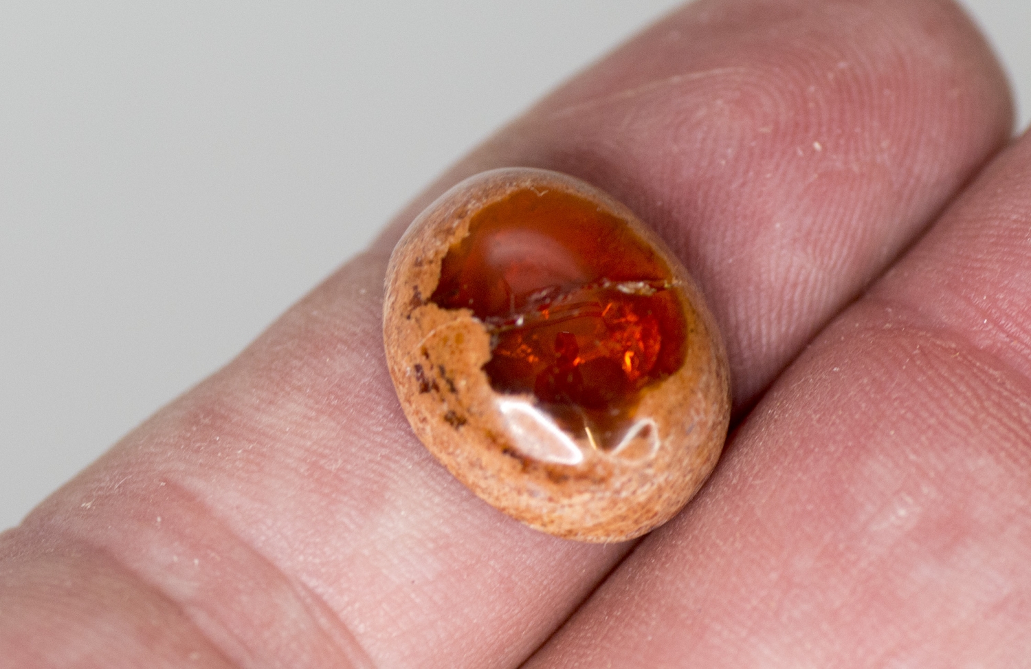 Mexikanischer Feueropal ca. 11,7 Carat Cabochon Nr. 4