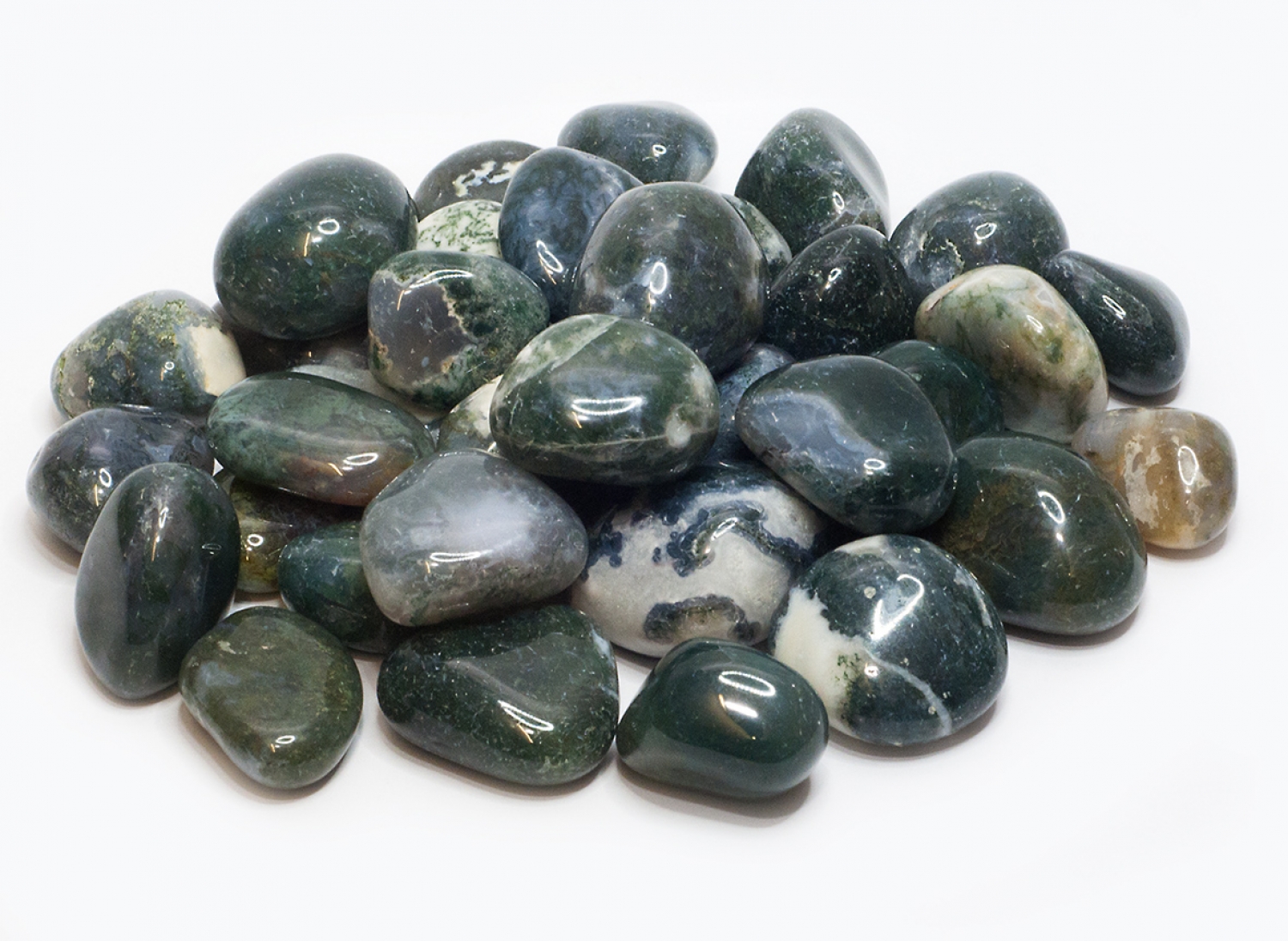 Moss agate, size L