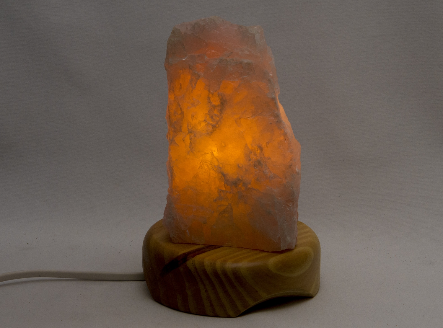 Edelstein-Lampe Rosenquarz Nr. 2