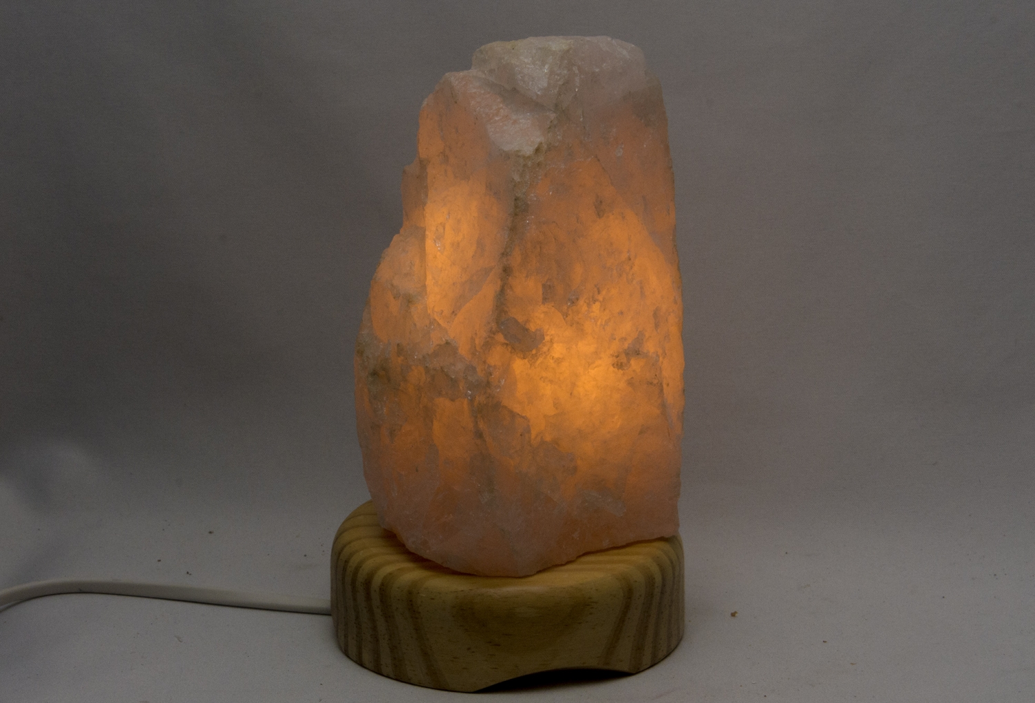 Edelstein-Lampe Rosenquarz Nr. 3