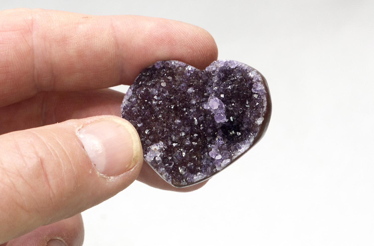 Amethyst- Herz Uruguay Top-Qualität, Nr. 7