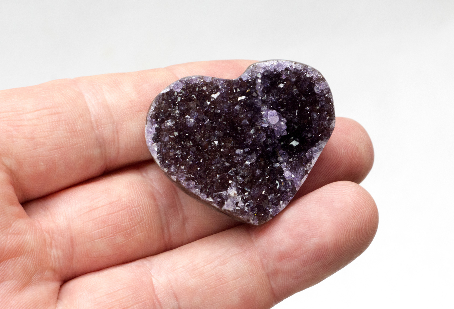 Amethyst- Herz Uruguay Top-Qualität, Nr. 7