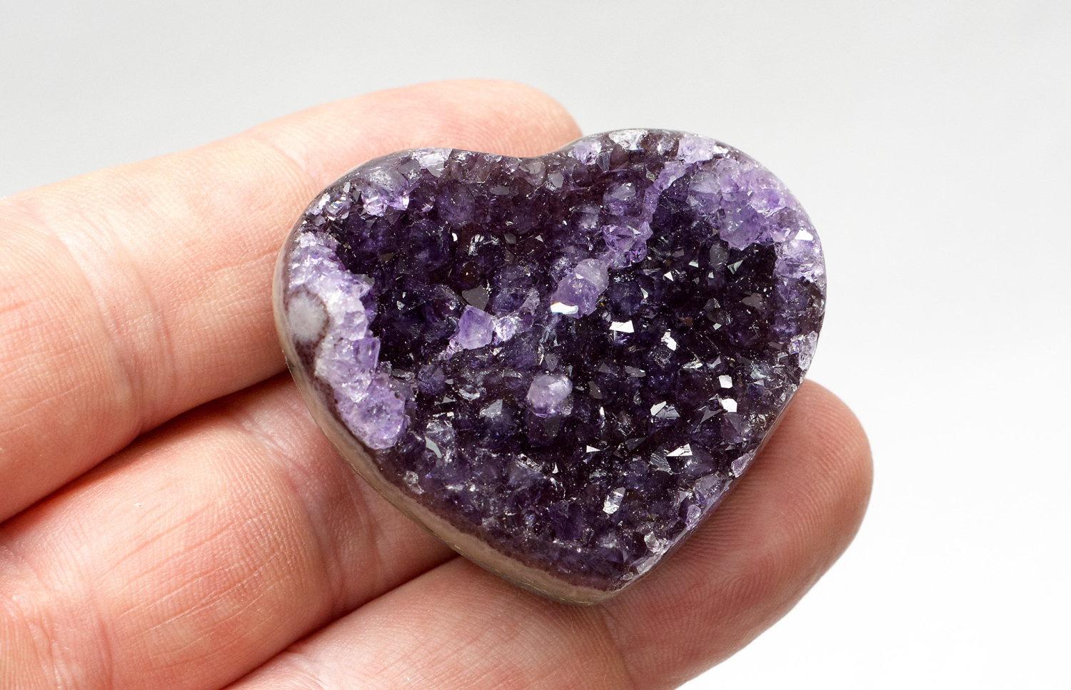 Amethyst- Herz Uruguay Top-Qualität, Nr. 8