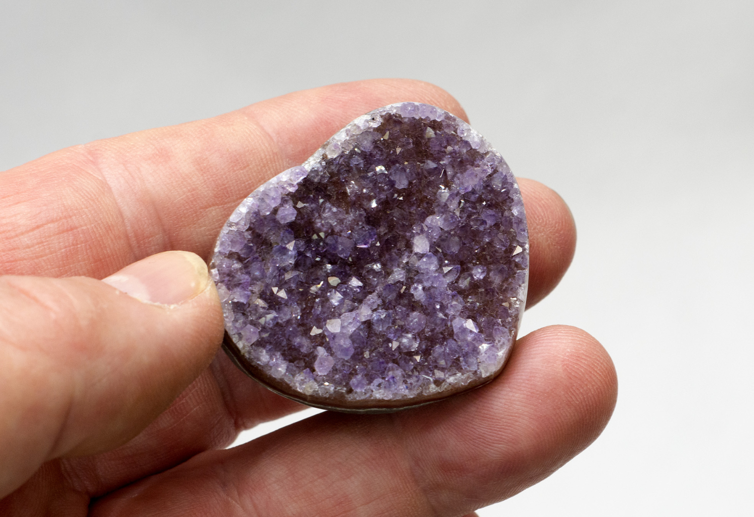 Amethyst- Herz Uruguay Top-Qualität, Nr. 9