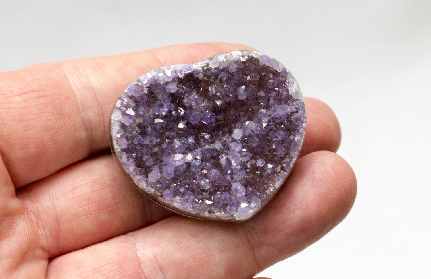 Amethyst- Herz Uruguay Top-Qualität, Nr. 9