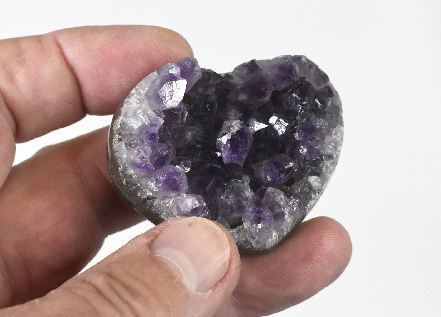 Uruguay Amethyst- Herz, Nr. 2