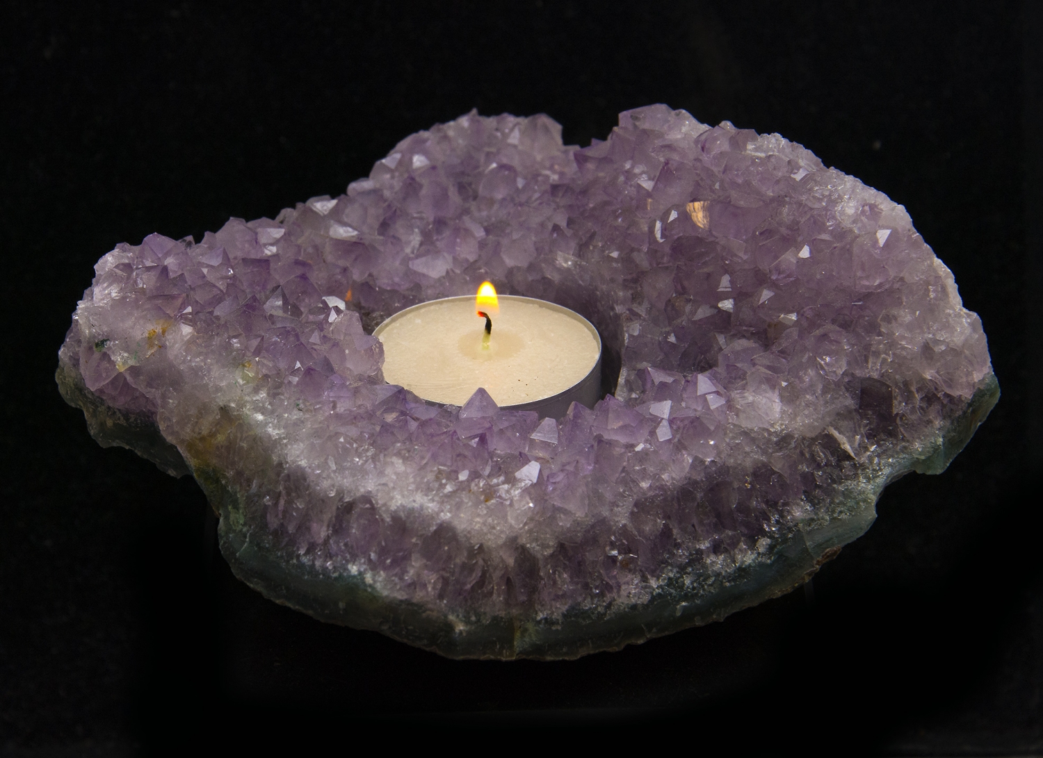 Amethyst Teelicht Lampe Nr. 2