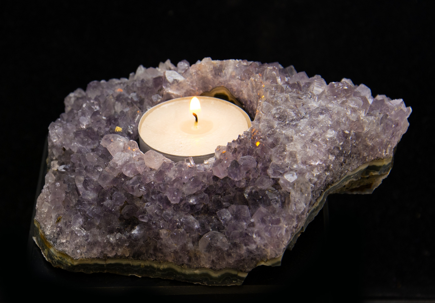 Amethyst tealight No. 3