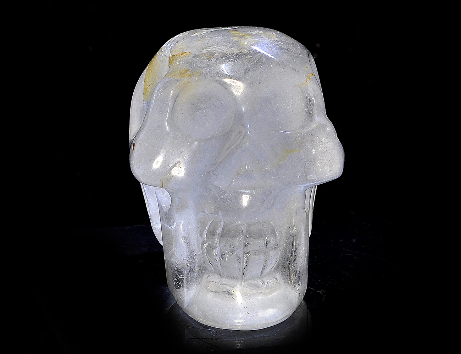 Crystal skull, rock crystal 260 grams