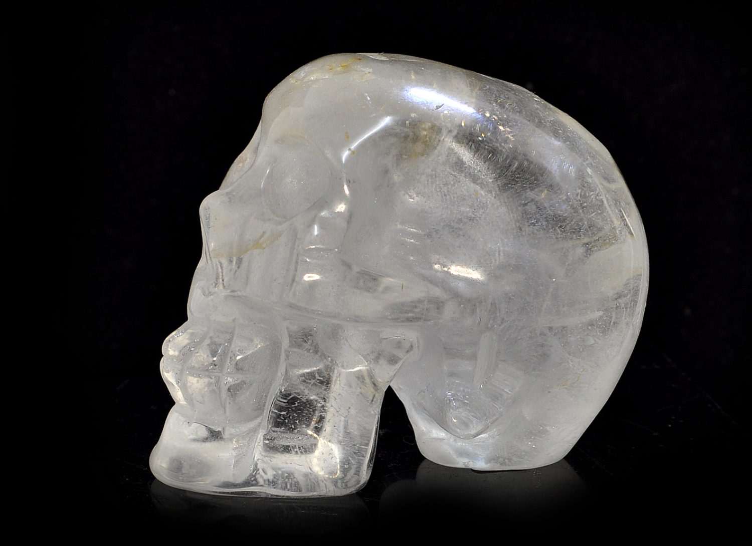 Crystal skull, rock crystal 260 grams