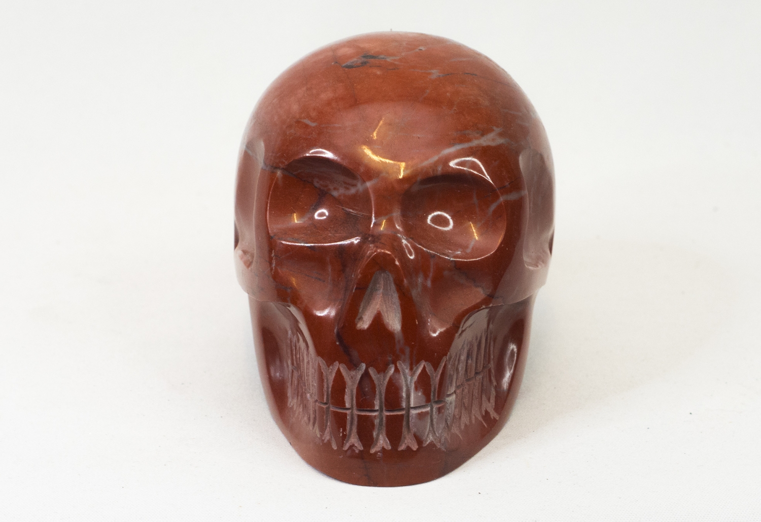 Kristallschädel roter Jaspis