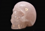 Crystal skull, rose quartz, approx. 1320 grams